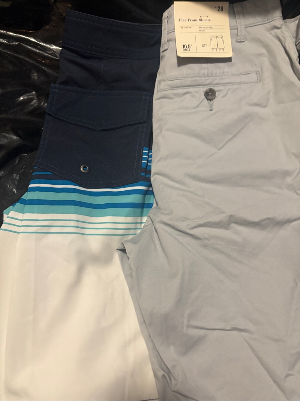 Goodfellow & Co Light Gray Flat-Front Shorts and swim trunks
